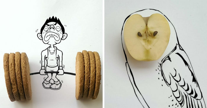 I Draw Interactive Illustrations Using Everyday Objects (part 7 )
