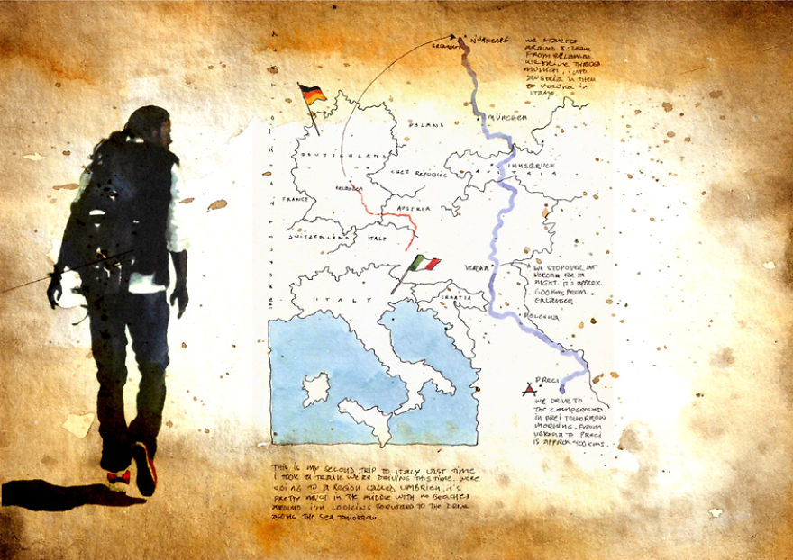 I Capture My Memories Of Countries I've Visited By Drawing Maps In My Notebooks I Capture My Memories Of Countries I've Visited By Drawing Maps In My Notebooks