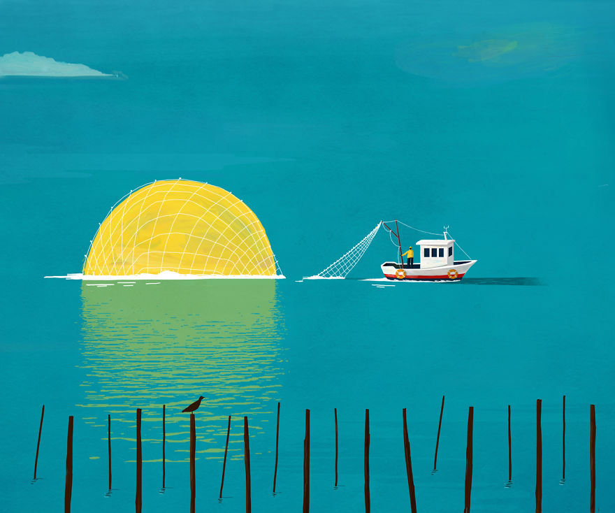 Banks: I Illustrated The Immigration From Africa To Sicily