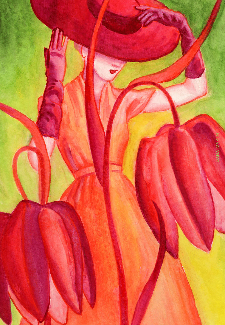 I Painted A Series Of Mini Flower Portraits In Watercolors I Painted A Series Of Mini Flower Portraits In Watercolors