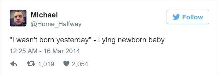 Funny Tweet About Babies