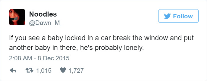 Funny Tweet About Babies