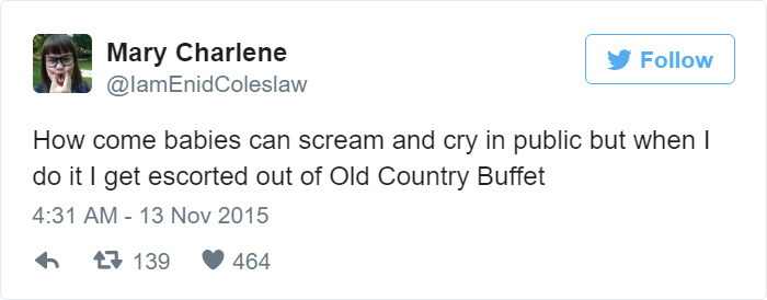 Funny Tweet About Babies