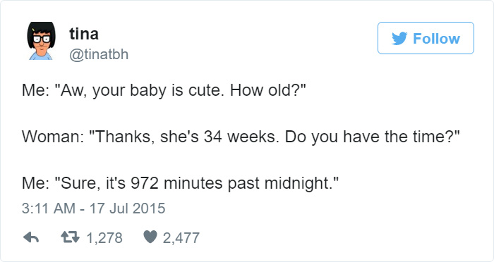 Funny Tweet About Babies