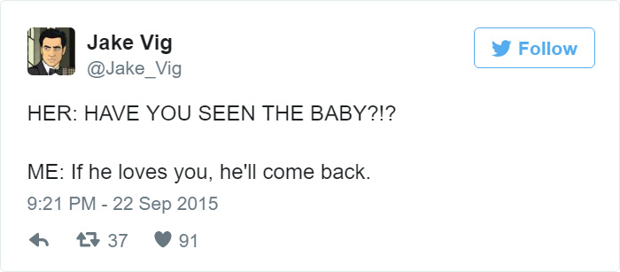 Funny Tweet About Babies