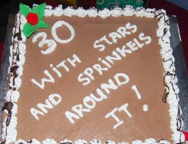 Happy 30th! No Decoration For You