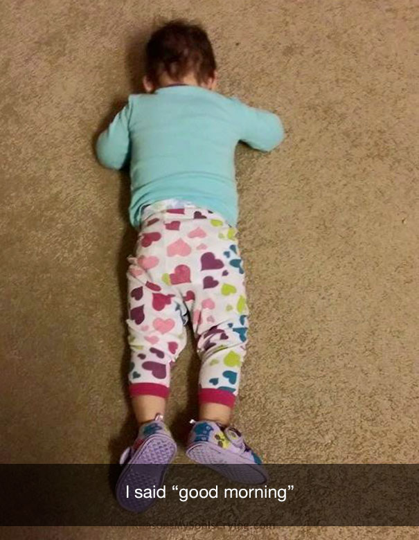 I said "good morning"