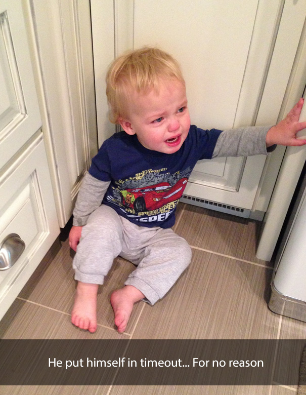 He put himself in timeout... For no reason