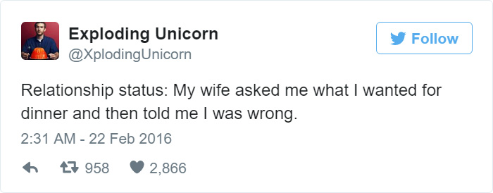 Funny Tweet About Wife