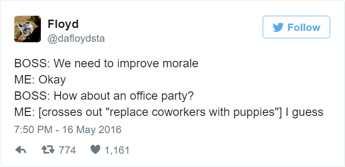 Funny Tweets About Work