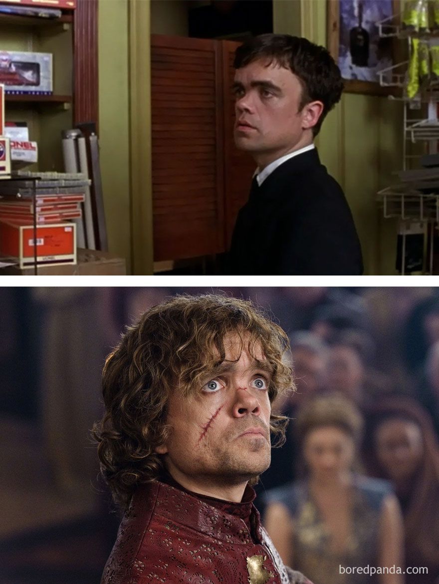 Peter Dinklage As Finbar Mcbride (In 2003's The Station Agent) And As Tyrion Lannister (In GoT)
