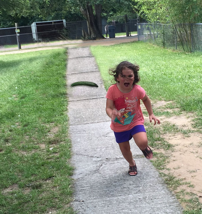 Oh No, Not The Cucumber!!!