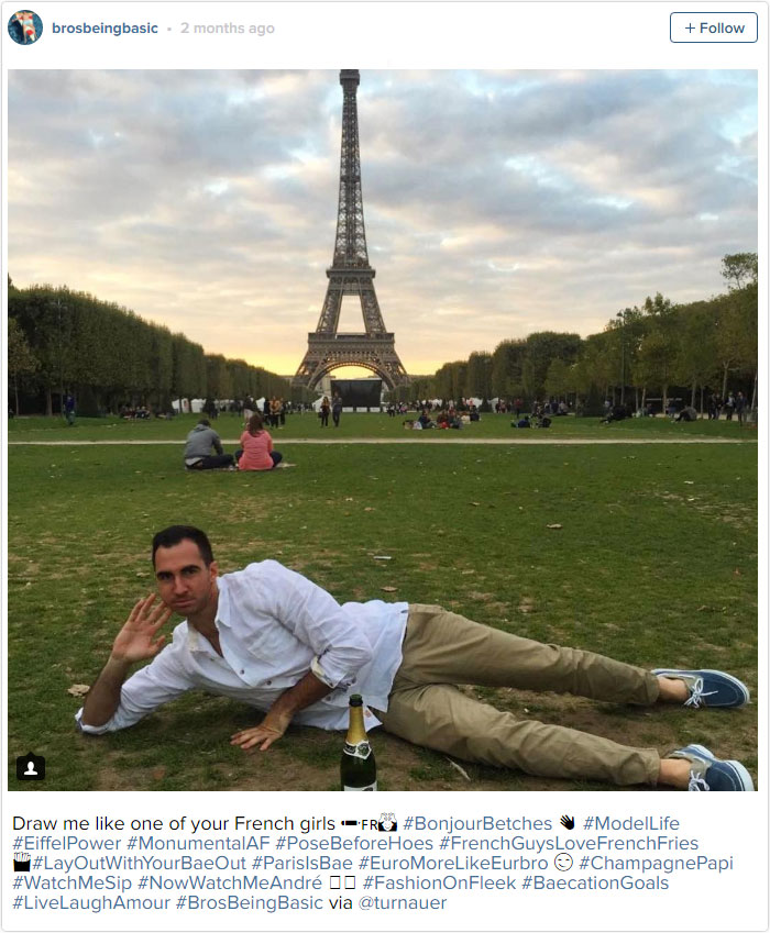 Hanging Out In Front Of The Eiffel Tower