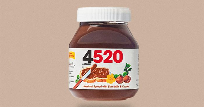 Food Logos Redesigned To Show Calorie Count