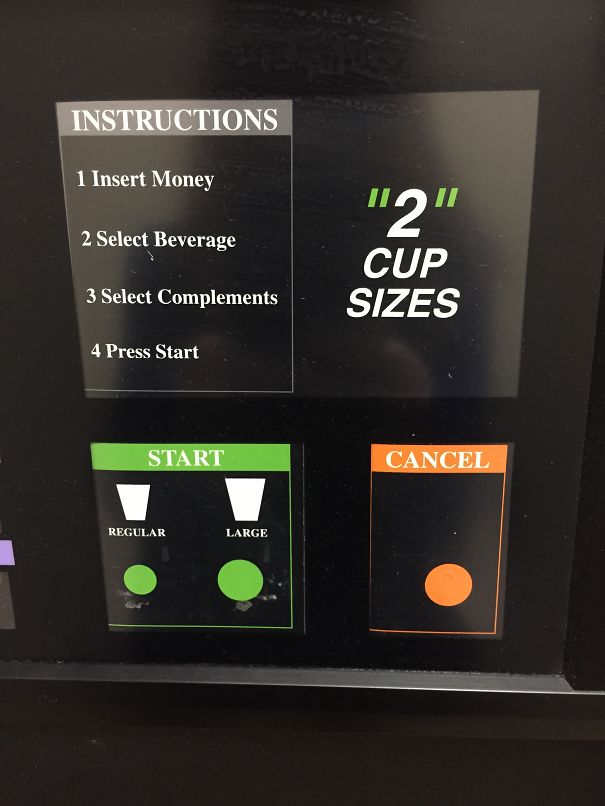 Why Is Number 2 In Quotes? Are You Implying There Aren't Two Cup Sizes?