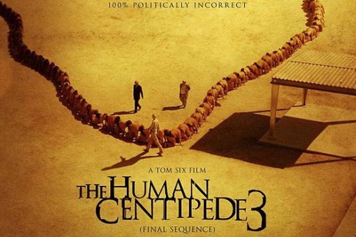 Poster for "The Human Centipede - 3" movie