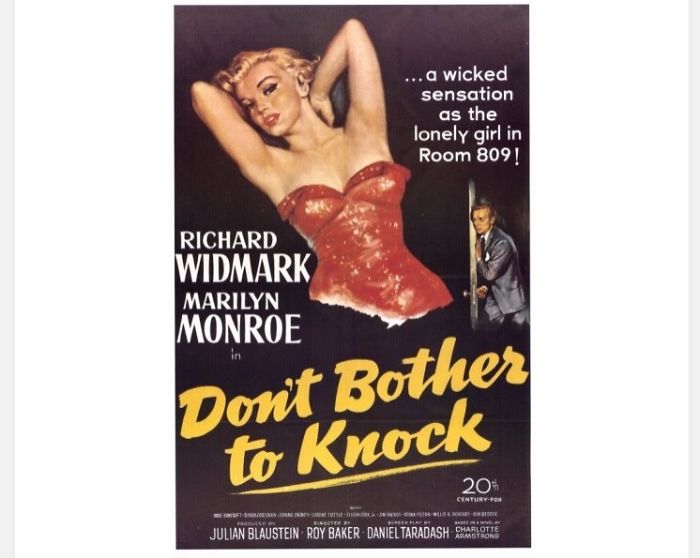Poster fro "Don't Bother To Knock" movie