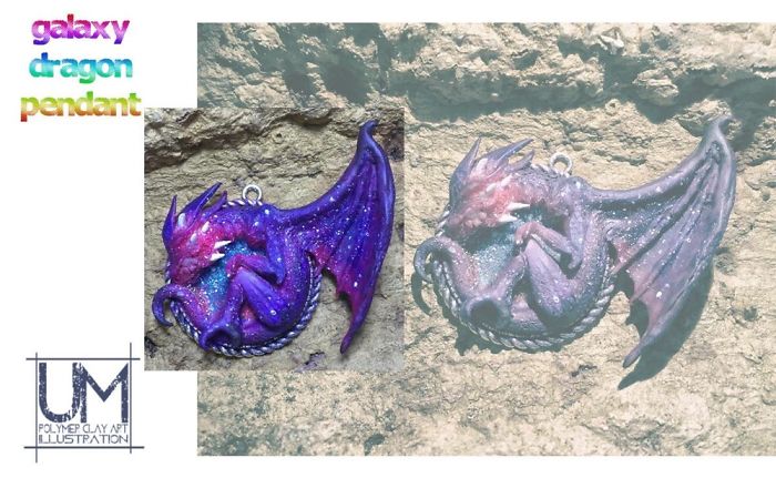 The Galaxy Dragon Pendant