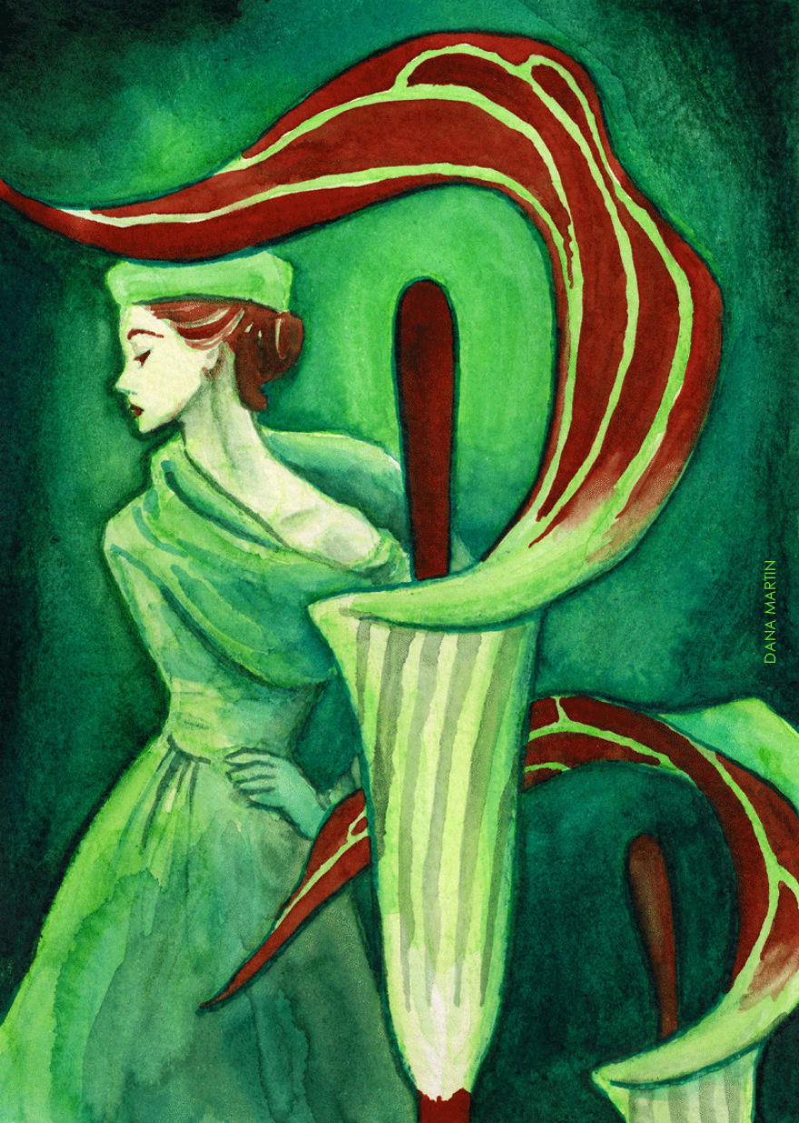 I Painted A Series Of Mini Flower Portraits In Watercolors