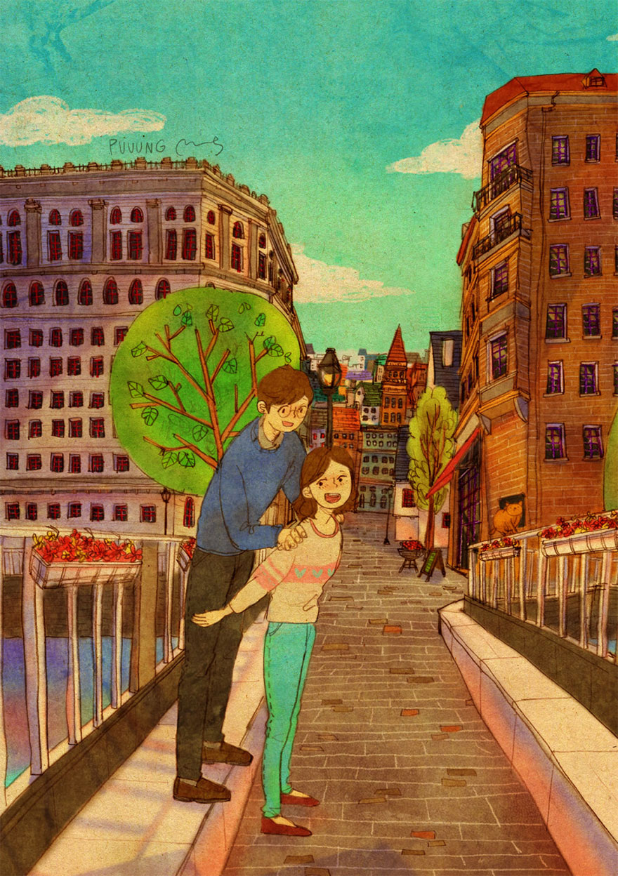 Offering Him To Hop For A Piggyback Ride