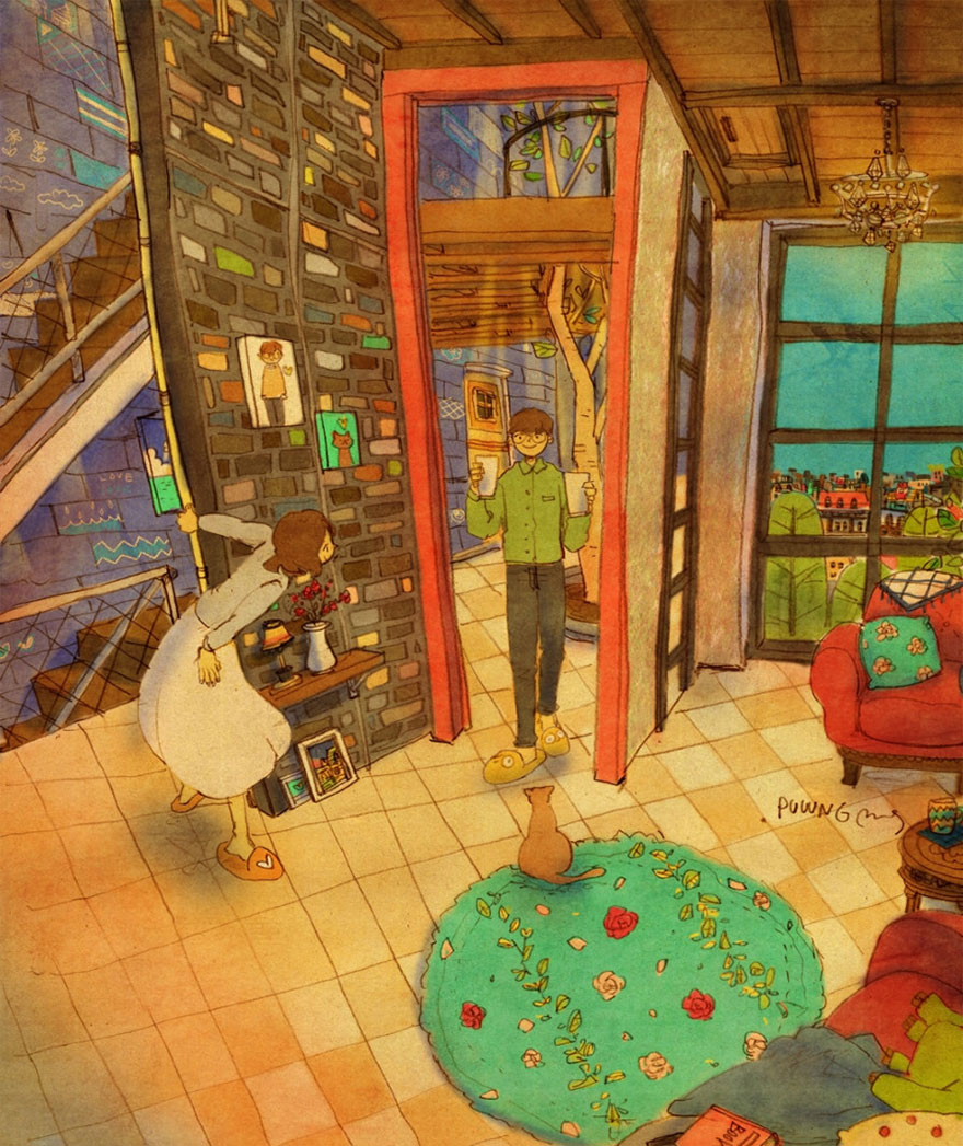 Bringing Her Favorite Coffee