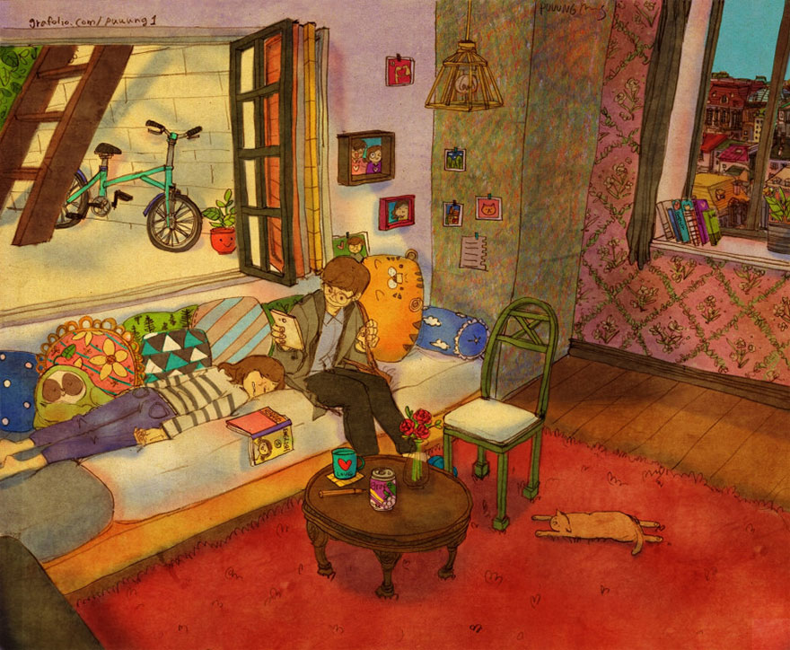 Taking A Photo Of Her Sleeping