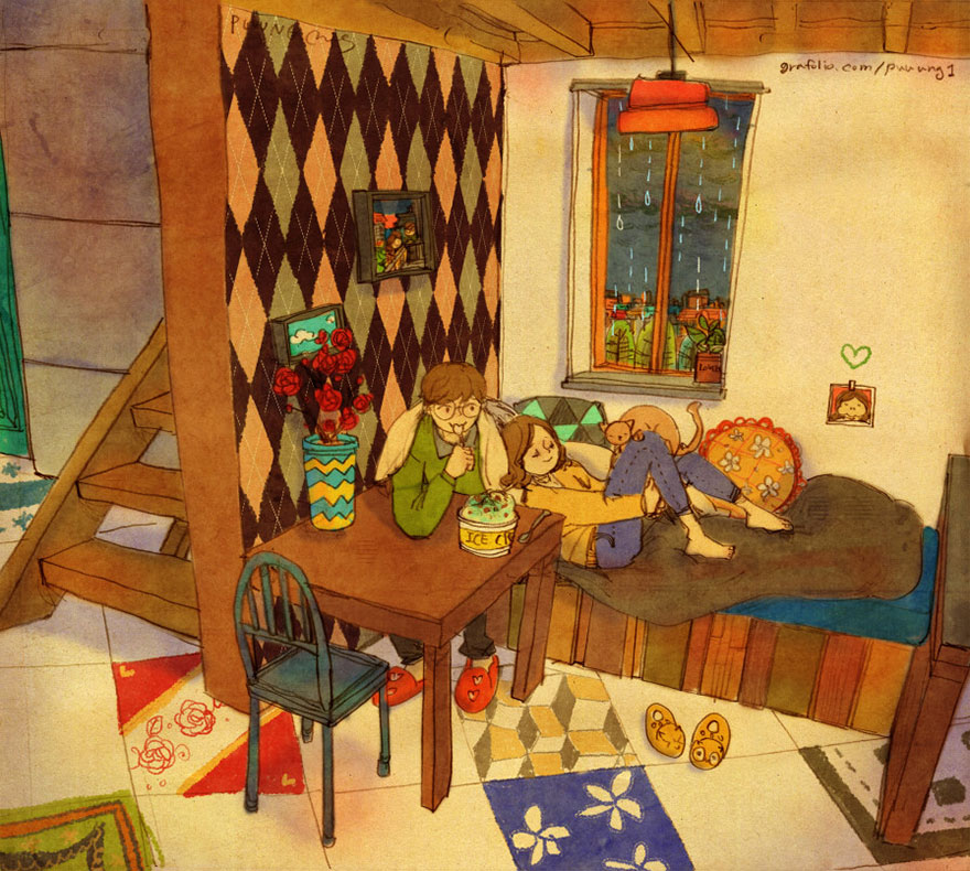 Eating Ice Cream When It's Raining