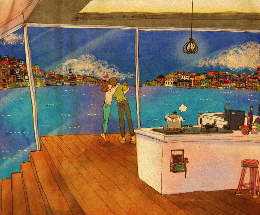 Traveling To Beautiful Places And Kissing There