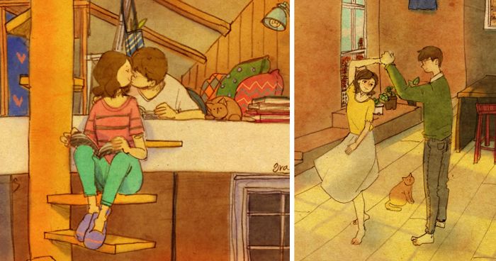 Love Is In The Small Things: New Illustrations By Korean Artist Puuung (92 Pics)