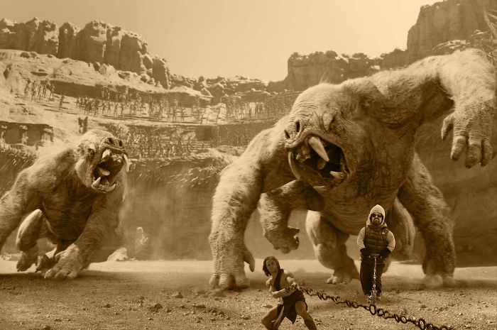 Tyrion Lannister On Mars Fighting With Monsters