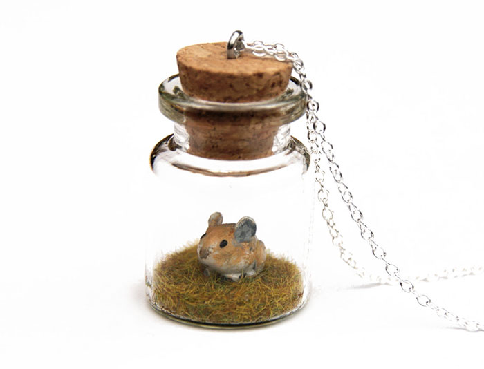 This Artist Creates Miniature Animals In Bottles