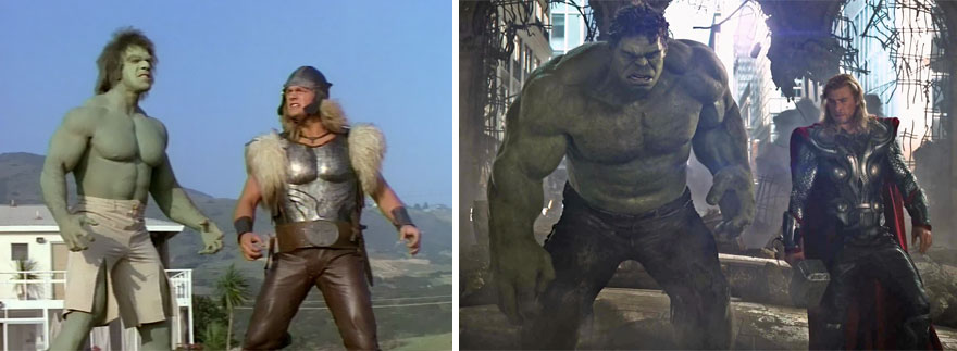 Hulk And Thor 1988 And 2012