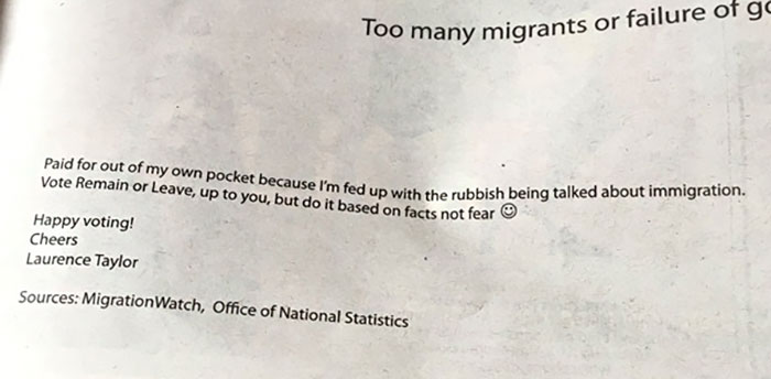 newspaper-ad-immigration-pie-chart-statistics-brexit-laurence-taylor-4 newspaper-ad-immigration-pie-chart-statistics-brexit-laurence-taylor-4