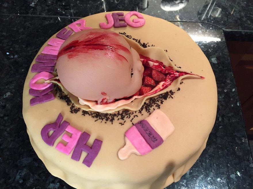 My Wife Wanted To Shock Her Sister With A Special Cake For Her Baby Shower.... Success! My Wife Wanted To Shock Her Sister With A Special Cake For Her Baby Shower.... Success!