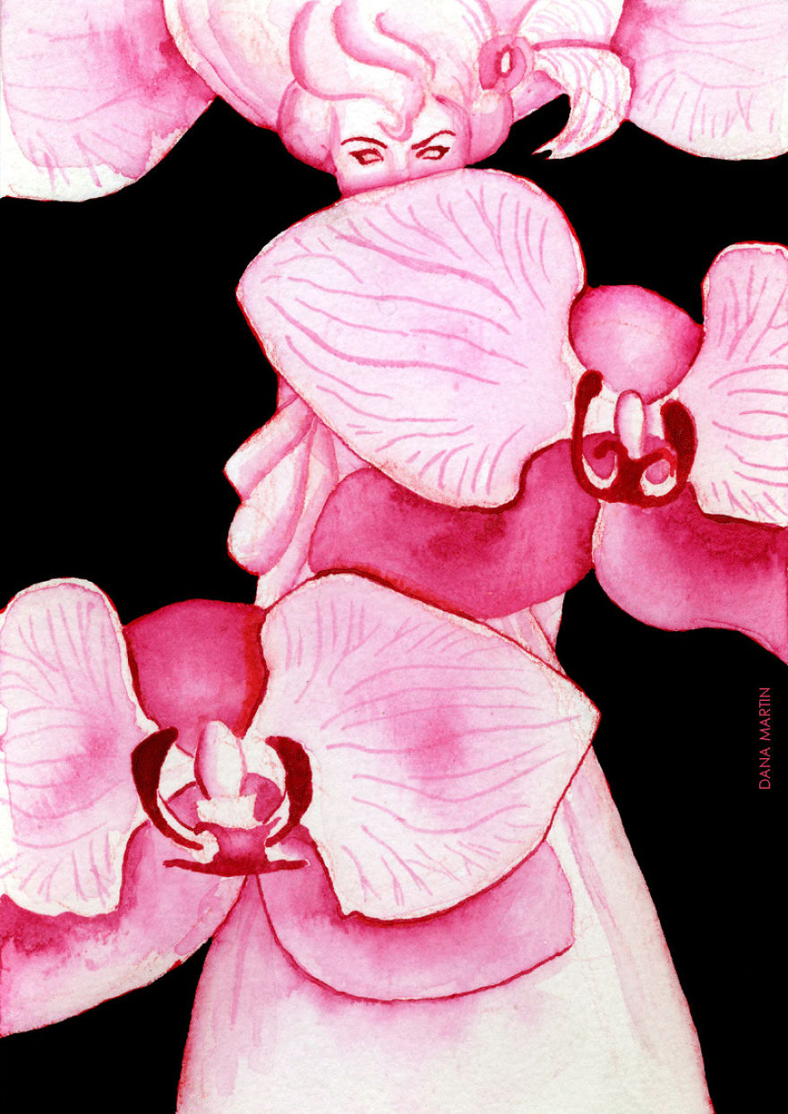 I Painted A Series Of Mini Flower Portraits In Watercolors I Painted A Series Of Mini Flower Portraits In Watercolors