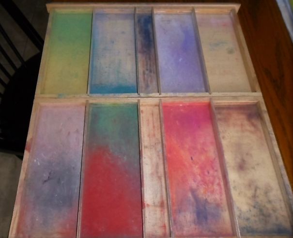 Pastel Chalk Empty Drawers