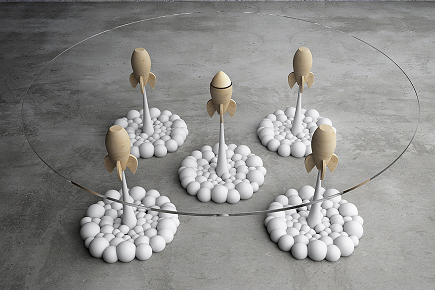 Rocket Coffee Table By Stelios Mousarris