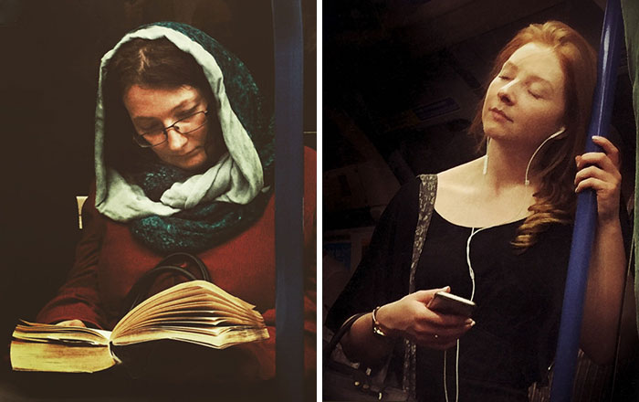 Guy Secretly Shoots Subway Passengers As 16th-Century Paintings