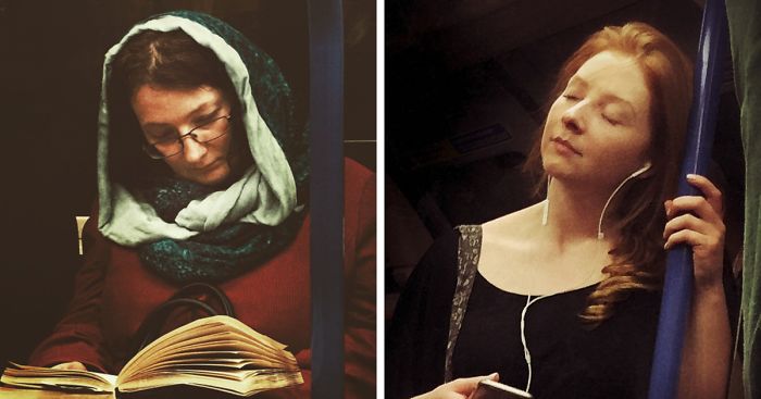 Guy Secretly Shoots Subway Passengers As 16th-Century Paintings