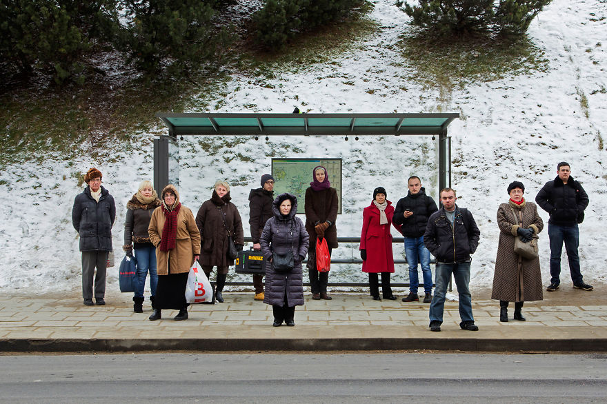 My Unstaged Portraits Of Strangers At Public Bus Stops My Unstaged Portraits Of Strangers At Public Bus Stops