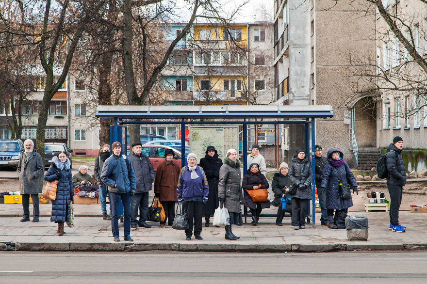 My Unstaged Portraits Of Strangers At Public Bus Stops