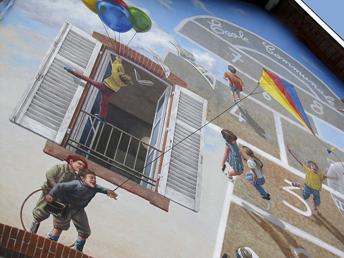 French Artist Transforms Boring City Walls Into Vibrant Scenes Full Of Life French Artist Transforms Boring City Walls Into Vibrant Scenes Full Of Life