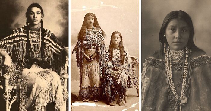 1800s-1900s Portraits Of Native American Teen Girls Show Their Unique Beauty And Style (36 Pics)