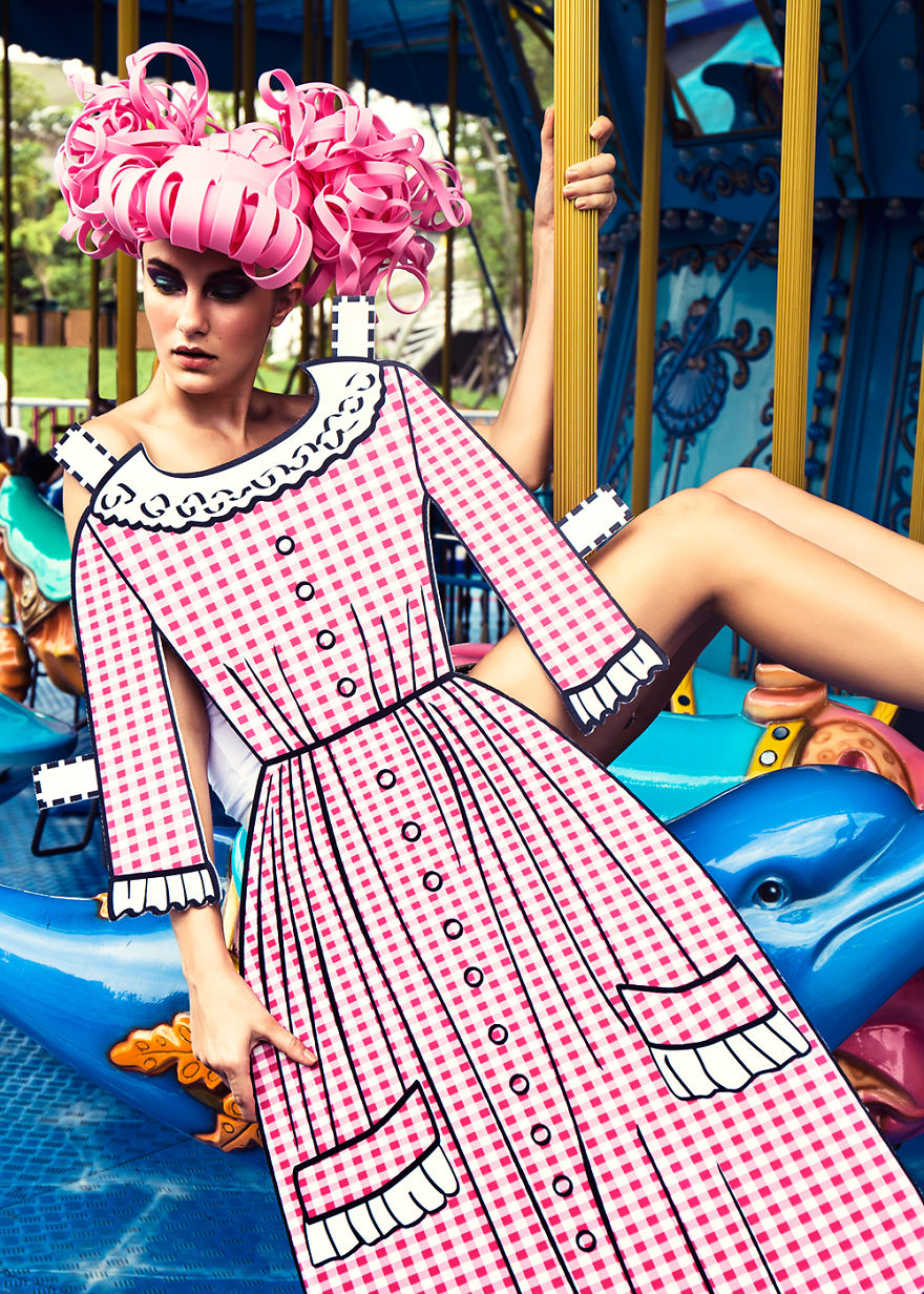 Real-Life Paper Doll: I Made 9 Paper Cutouts Inspired By Iconic Fashion Designs Real-Life Paper Doll: I Made 9 Paper Cutouts Inspired By Iconic Fashion Designs