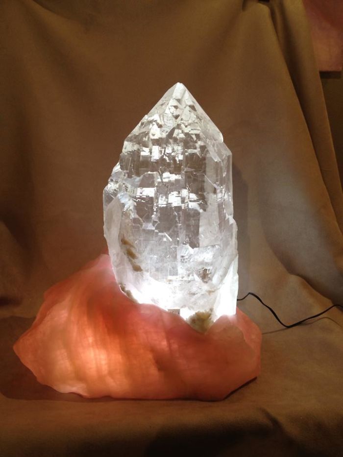 My Father-In-Law Hand-Makes These Amazing Led Lamps From Natural Minerals And Crystals