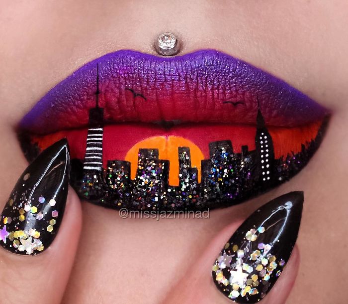 Creative-lip-makeup