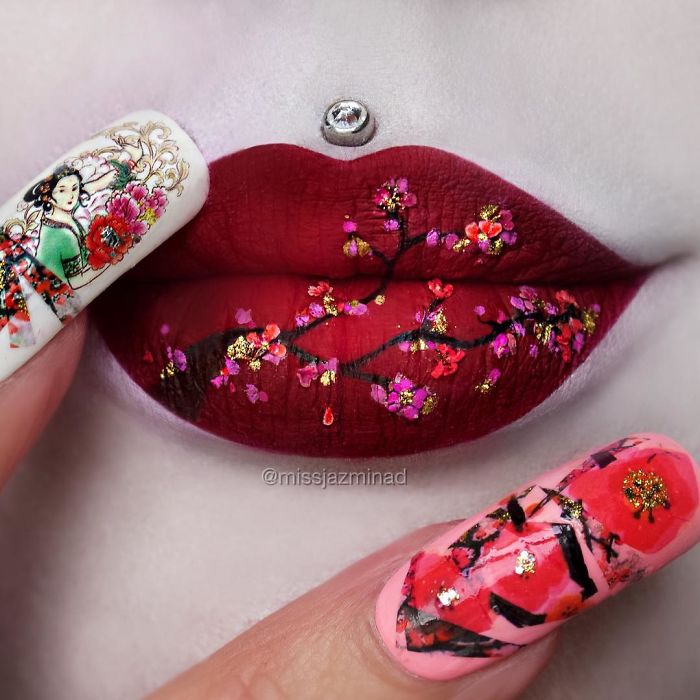 Creative-lip-makeup