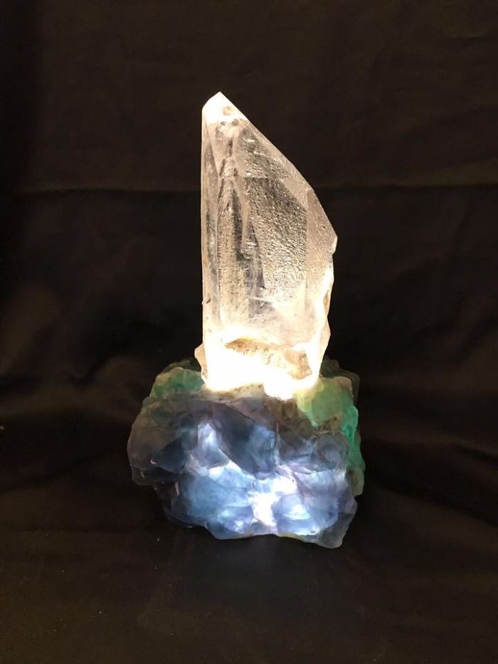 My Father-In-Law Hand-Makes These Amazing Led Lamps From Natural Minerals And Crystals