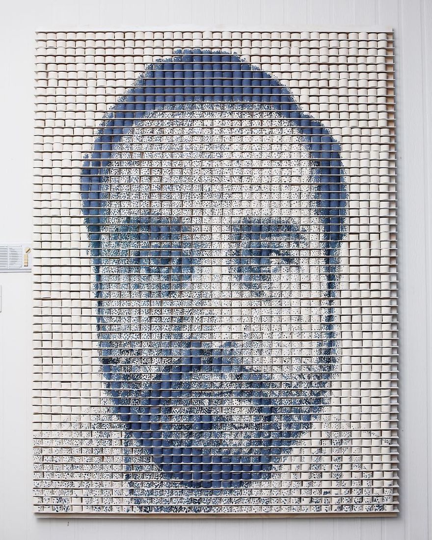Spent 2 Months Throwing 2500+ Vessels To Create A Self-Portrait Spent 2 Months Throwing 2500+ Vessels To Create A Self-Portrait