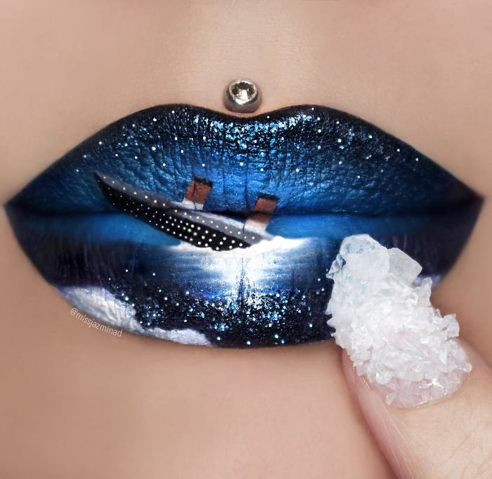Creative-lip-makeup